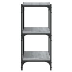 vidaXL Raft de cărți gri sonoma 100x33x70,5 cm, lemn prelucrat și oțel