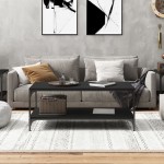 vidaXL Măsuță de cafea, negru, 100x50x40 cm, lemn prelucrat vidaXL Măsuță de cafea, negru, 100x50x40 cm, lemn prelucrat