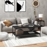 vidaXL Măsuță de cafea, negru, 80x50x40 cm, lemn prelucrat vidaXL Măsuță de cafea, negru, 80x50x40 cm, lemn prelucrat