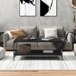 vidaXL Măsuță de cafea, negru, 80x50x40 cm, lemn prelucrat vidaXL Măsuță de cafea, negru, 80x50x40 cm, lemn prelucrat