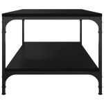 vidaXL Măsuță de cafea, negru, 80x50x40 cm, lemn prelucrat vidaXL Măsuță de cafea, negru, 80x50x40 cm, lemn prelucrat