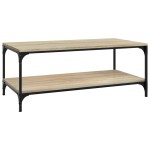 vidaXL Măsuță de cafea, stejar sonoma, 80x50x40 cm, lemn prelucrat vidaXL Măsuță de cafea, stejar sonoma, 80x50x40 cm, lemn prelucrat