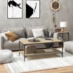 vidaXL Măsuță de cafea, stejar sonoma, 80x50x40 cm, lemn prelucrat vidaXL Măsuță de cafea, stejar sonoma, 80x50x40 cm, lemn prelucrat