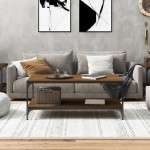 vidaXL Măsuță de cafea, stejar maro, 80x50x40 cm, lemn prelucrat vidaXL Măsuță de cafea, stejar maro, 80x50x40 cm, lemn prelucrat