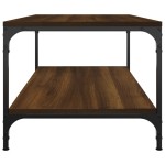 vidaXL Măsuță de cafea, stejar maro, 80x50x40 cm, lemn prelucrat vidaXL Măsuță de cafea, stejar maro, 80x50x40 cm, lemn prelucrat