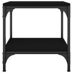 vidaXL Măsuțe laterale, 2 buc., negru, 40x40x40 cm, lemn prelucrat