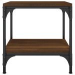 vidaXL Măsuțe laterale, 2 buc. stejar maro 40x40x40 cm lemn prelucrat