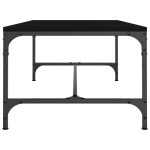 vidaXL Măsuță de cafea, negru, 80x50x35 cm, lemn prelucrat vidaXL Măsuță de cafea, negru, 80x50x35 cm, lemn prelucrat