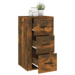 vidaXL Dulap, stejar fumuriu, 40x33x70 cm, lemn compozit
