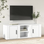 vidaXL Comodă TV, alb, 100x31,5x35 cm, lemn prelucrat vidaXL Comodă TV, alb, 100x31,5x35 cm, lemn prelucrat