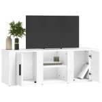 vidaXL Comodă TV, alb, 100x31,5x35 cm, lemn prelucrat vidaXL Comodă TV, alb, 100x31,5x35 cm, lemn prelucrat