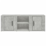 vidaXL Comodă TV, gri beton, 100x31,5x35 cm, lemn prelucrat