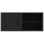 vidaXL Comode TV, 2 buc., negru, 80x31,5x36 cm, lemn prelucrat