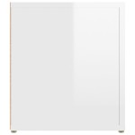 vidaXL Comodă TV, alb extralucios, 80x31,5x36 cm, lemn prelucrat vidaXL Comodă TV, alb extralucios, 80x31,5x36 cm, lemn prelucrat