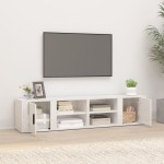 vidaXL Comode TV, 2 buc., alb extralucios 80x31,5x36 cm lemn prelucrat