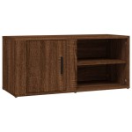 vidaXL Comodă TV, stejar maro, 80x31,5x36 cm, lemn prelucrat