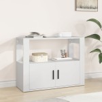 vidaXL Servantă, alb, 80x30x60 cm, lemn prelucrat vidaXL Servantă, alb, 80x30x60 cm, lemn prelucrat