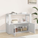 vidaXL Servantă, alb, 80x30x60 cm, lemn prelucrat vidaXL Servantă, alb, 80x30x60 cm, lemn prelucrat