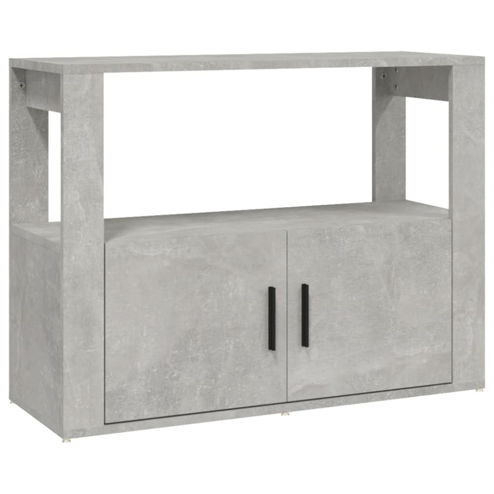 vidaXL Servantă, gri beton, 80x30x60 cm, lemn prelucrat