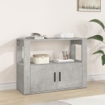 vidaXL Servantă, gri beton, 80x30x60 cm, lemn prelucrat vidaXL Servantă, gri beton, 80x30x60 cm, lemn prelucrat