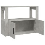 vidaXL Servantă, gri beton, 80x30x60 cm, lemn prelucrat vidaXL Servantă, gri beton, 80x30x60 cm, lemn prelucrat