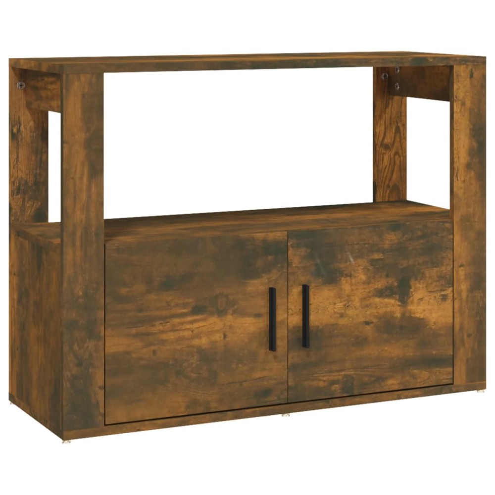vidaXL Servantă, stejar fumuriu, 80x30x60 cm, lemn prelucrat