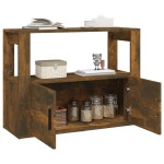 vidaXL Servantă, stejar fumuriu, 80x30x60 cm, lemn prelucrat vidaXL Servantă, stejar fumuriu, 80x30x60 cm, lemn prelucrat