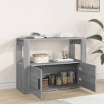 vidaXL Servantă, gri sonoma, 80x30x60 cm, lemn prelucrat