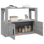 vidaXL Servantă, gri sonoma, 80x30x60 cm, lemn prelucrat