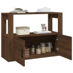 vidaXL Servantă, stejar maro, 80x30x60 cm, lemn prelucrat