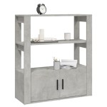 vidaXL Servantă, gri beton, 80x30x90 cm, lemn prelucrat vidaXL Servantă, gri beton, 80x30x90 cm, lemn prelucrat