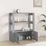vidaXL Servantă, gri sonoma, 80x30x90 cm, lemn prelucrat