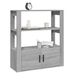 vidaXL Servantă, gri sonoma, 80x30x90 cm, lemn prelucrat