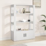 vidaXL Servantă, alb, 80x30x119,5 cm, lemn prelucrat vidaXL Servantă, alb, 80x30x119,5 cm, lemn prelucrat