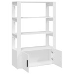 vidaXL Servantă, alb, 80x30x119,5 cm, lemn prelucrat vidaXL Servantă, alb, 80x30x119,5 cm, lemn prelucrat