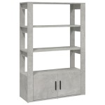 vidaXL Servantă, gri beton, 80x30x119,5 cm, lemn prelucrat vidaXL Servantă, gri beton, 80x30x119,5 cm, lemn prelucrat