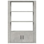 vidaXL Servantă, gri beton, 80x30x119,5 cm, lemn prelucrat vidaXL Servantă, gri beton, 80x30x119,5 cm, lemn prelucrat
