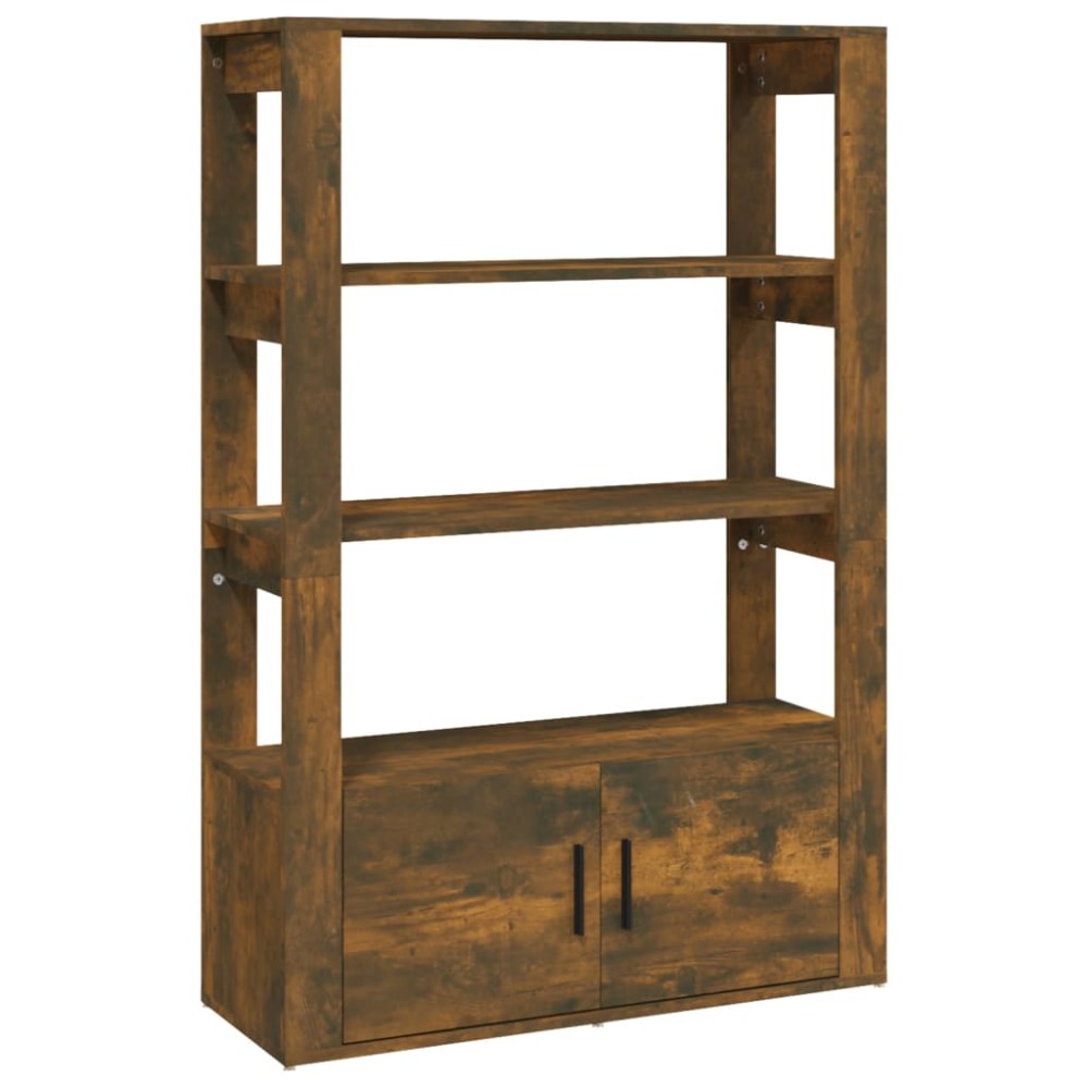 vidaXL Servantă, stejar fumuriu, 80x30x119,5 cm, lemn prelucrat
