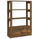 vidaXL Servantă, stejar fumuriu, 80x30x119,5 cm, lemn prelucrat