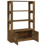 vidaXL Servantă, stejar fumuriu, 80x30x119,5 cm, lemn prelucrat