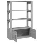 vidaXL Servantă, gri sonoma, 80x30x119,5 cm, lemn prelucrat