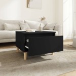 vidaXL Mese laterale, 2 buc., negru, 50x46x35 cm, lemn compozit