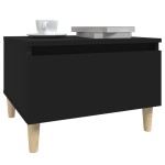 vidaXL Mese laterale, 2 buc., negru, 50x46x35 cm, lemn compozit
