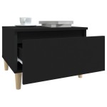 vidaXL Mese laterale, 2 buc., negru, 50x46x35 cm, lemn compozit