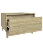 vidaXL Masă laterală, stejar sonoma, 50x46x35 cm, lemn compozit vidaXL Masă laterală, stejar sonoma, 50x46x35 cm, lemn compozit