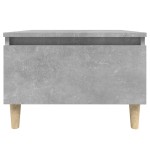 vidaXL Masă laterală, gri beton, 50x46x35 cm, lemn compozit vidaXL Masă laterală, gri beton, 50x46x35 cm, lemn compozit