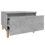 vidaXL Masă laterală, gri beton, 50x46x35 cm, lemn compozit vidaXL Masă laterală, gri beton, 50x46x35 cm, lemn compozit