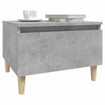 vidaXL Mese laterale, 2 buc., gri beton, 50x46x35 cm, lemn compozit