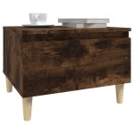 vidaXL Mese laterale 2 buc. stejar fumuriu 50x46x35 cm lemn compozit