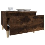 vidaXL Mese laterale 2 buc. stejar fumuriu 50x46x35 cm lemn compozit